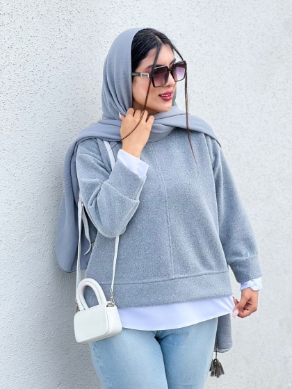 شومیز روناک بغل چاک کد volga2963