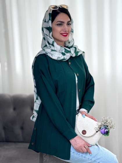 شومیز جلو پیله ناری کدvolga3997