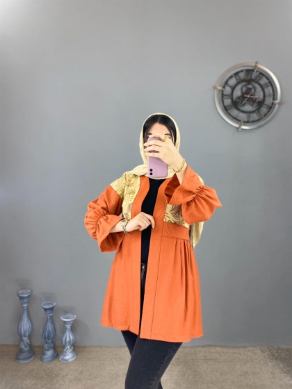 مانتو عروسکی گلدار کد volga1012