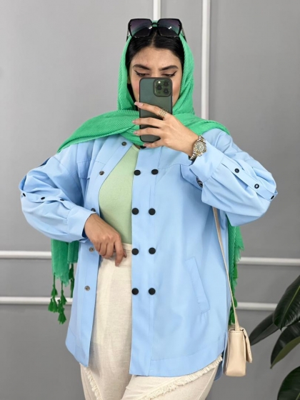 مانتو اسپرت دخترانه ساناز کد volga2615