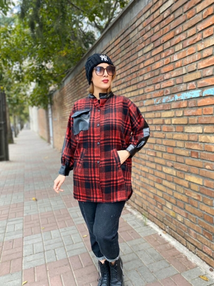 چهارخونه جیب چرم کد 673
