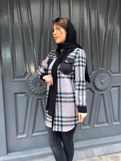 پالتو فوتر چهار خونه کد 60