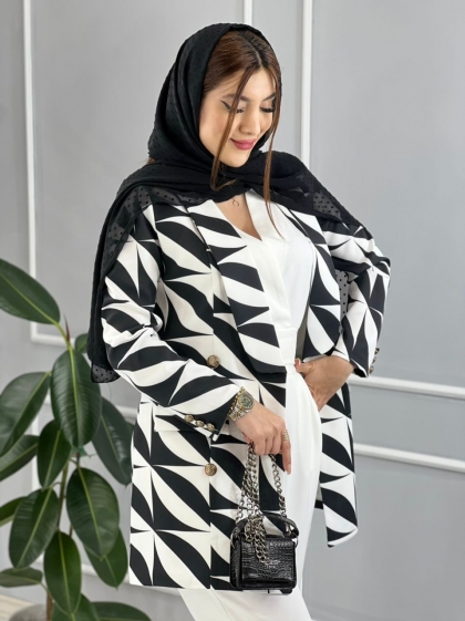 کتی مزونی طرحدار بلور کد volga2051