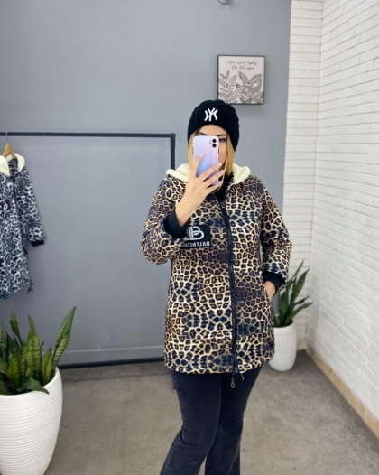 کاپشن پلنگی داخل ببعی کد 646