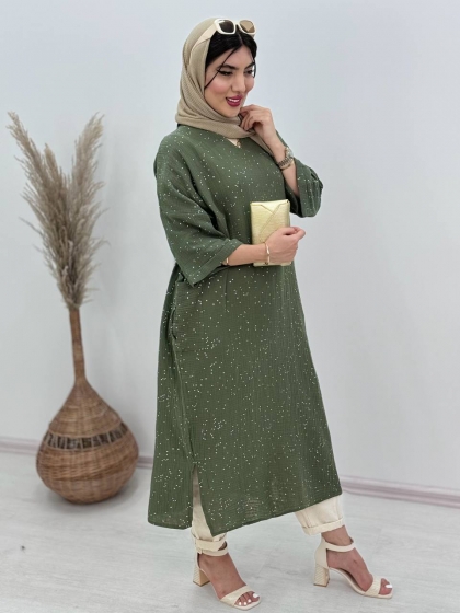 پیراهن آستین پاکتی گیلوا کد4450