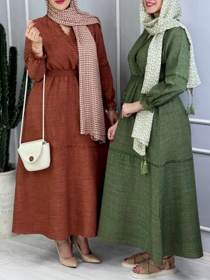 پیراهن کمرکش فرح کدvolga3961