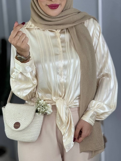 شومیز ساتن مستانه کدvolga3964