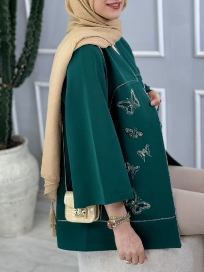 مانتو مزونی ساچلی کد volga3283
