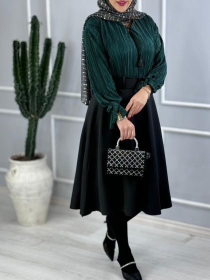 دامن کلوش فوژان کد volga3341