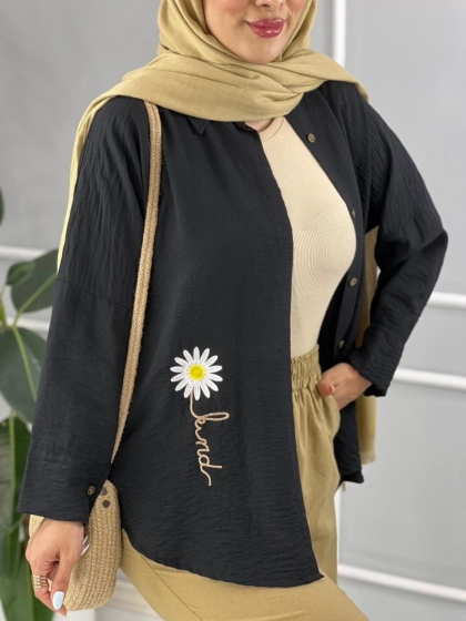 شومیز گلدوزی سانلی کد volga2508
