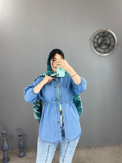مانتو جین کمر گت کد 337