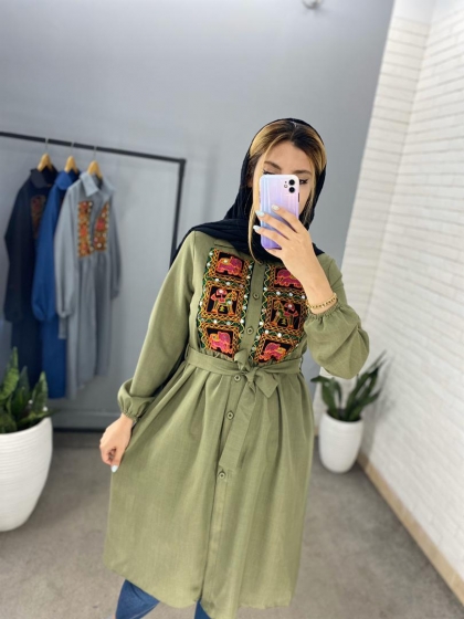 مانتو خرجکار سنتی کد 405