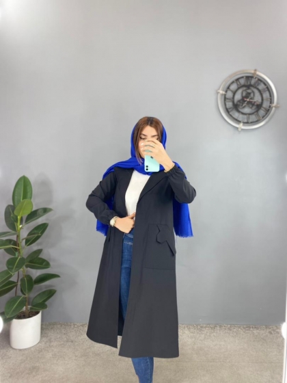 مانتو جلیقه دار دوحالته کدvolga1435