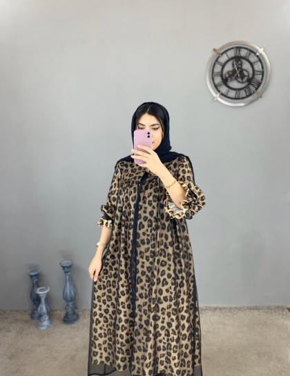 مانتو مزونی پلنگی کد 203