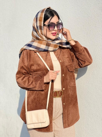 شومیز مخمل کندال کد volga2893