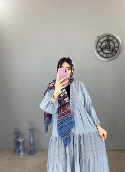 مانتو خامه دوزی چیندار کدvolga961
