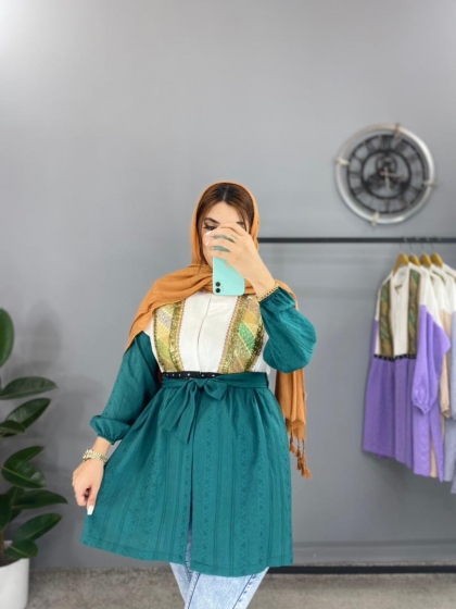 مانتو عروسکی چیندار طناز کدvolga1487