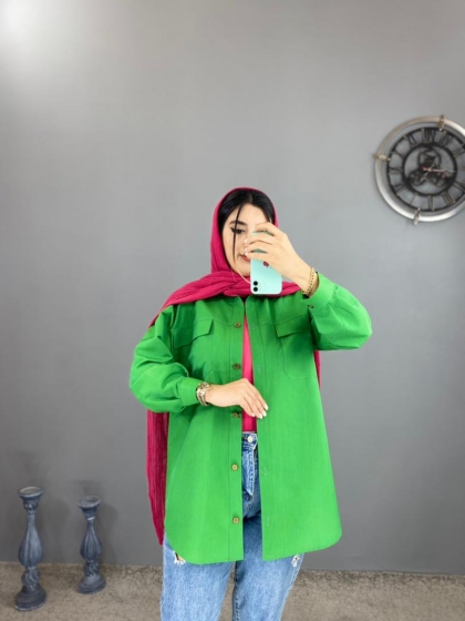 مانتو شومیزی  لارما  کدvolga1215