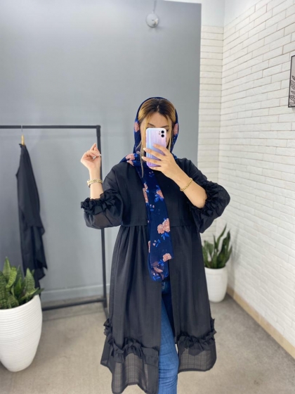مانتو نازلی چیندار بهاره کد 444