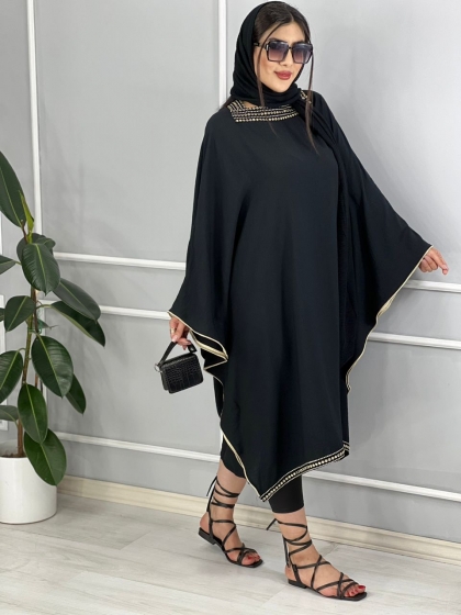 مانتو خرجکار پولکی عطرین کد volga2520