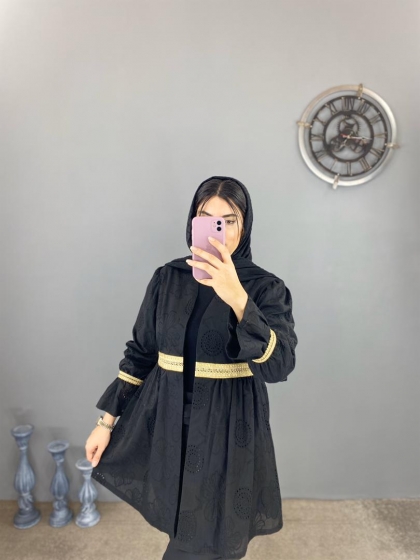 مانتو  خامه دوزی گل گلی کد volga986