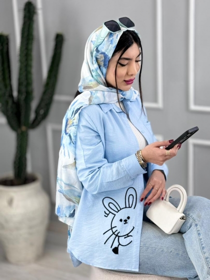 مانتو شومیزی خرگوش کد volga3278