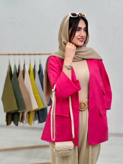 مانتو بغل چاک فروغ کد4455