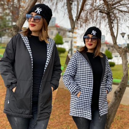 چهارخونه دورو  پشمی کد 82