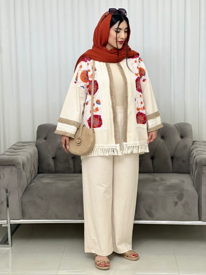 مزونی گلدوزی ریحانه کد volga2494