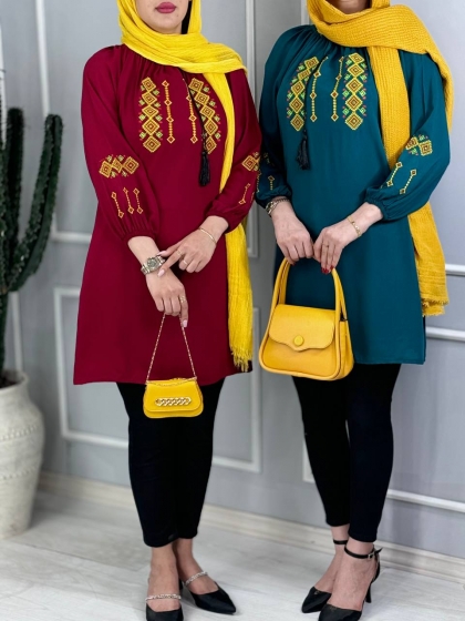جلوبسته گلدوزی پروانه کدvolga3832