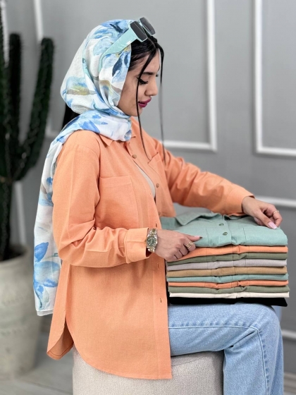 شومیز دو جیب آسو کدvolga3828