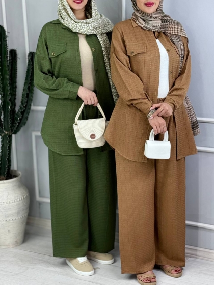 ست شومیز شلوار ترمه کدvolga3935