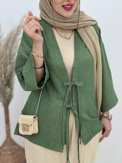 مانتو جلو بند هانیه کد4419