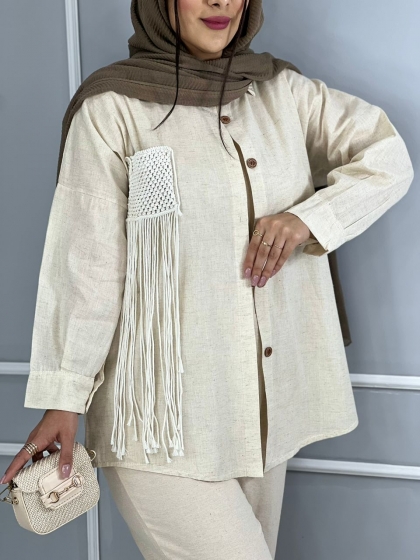 مانتو مکرومه مه نگار کد volga2477