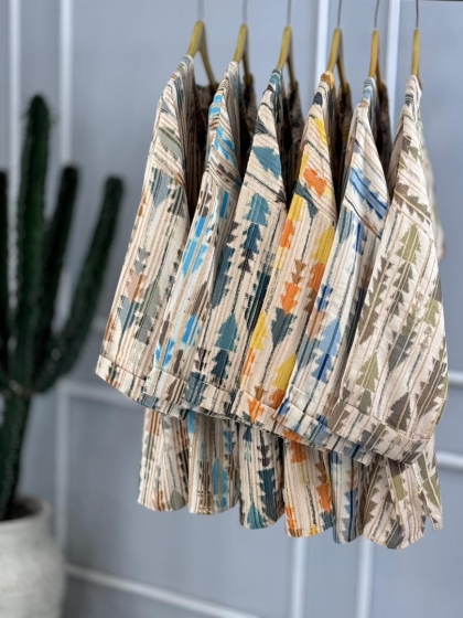 شومیز جلوبسته بلوط کد volga3462