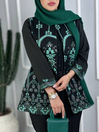 مانتو ترکیبی درفک کدvolga3825