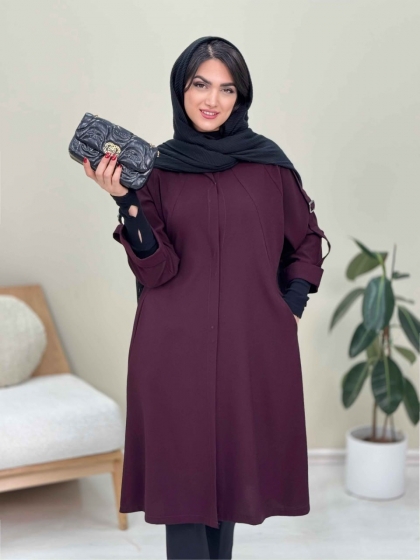 مانتو آستین سگک دار نیلماه کد4825